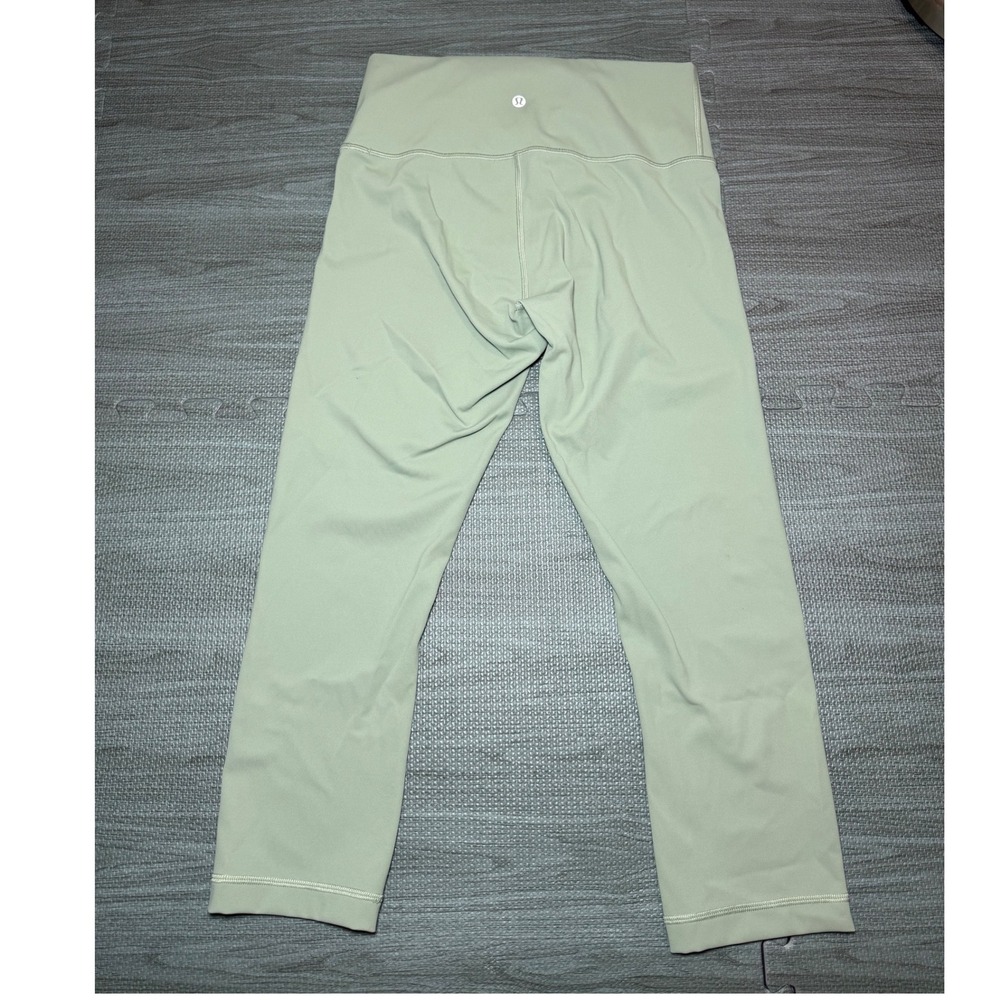 Lululemon Align High-Rise Crop 21 Sage Green Nulu Yoga Leggings Size 8